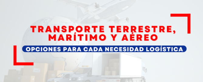 transporte maritimo terrestre y aereo